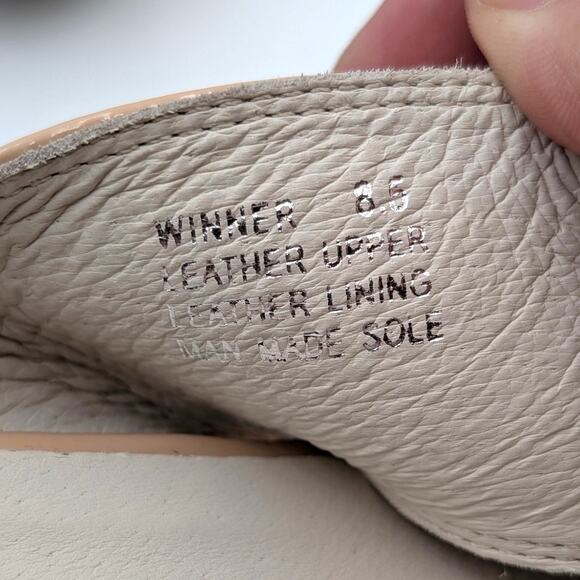 Chocolat Blu Winner Crisscross Wedge Slide Sandal Women's Tan Size US8.5 EU39 - Picture 9 of 14